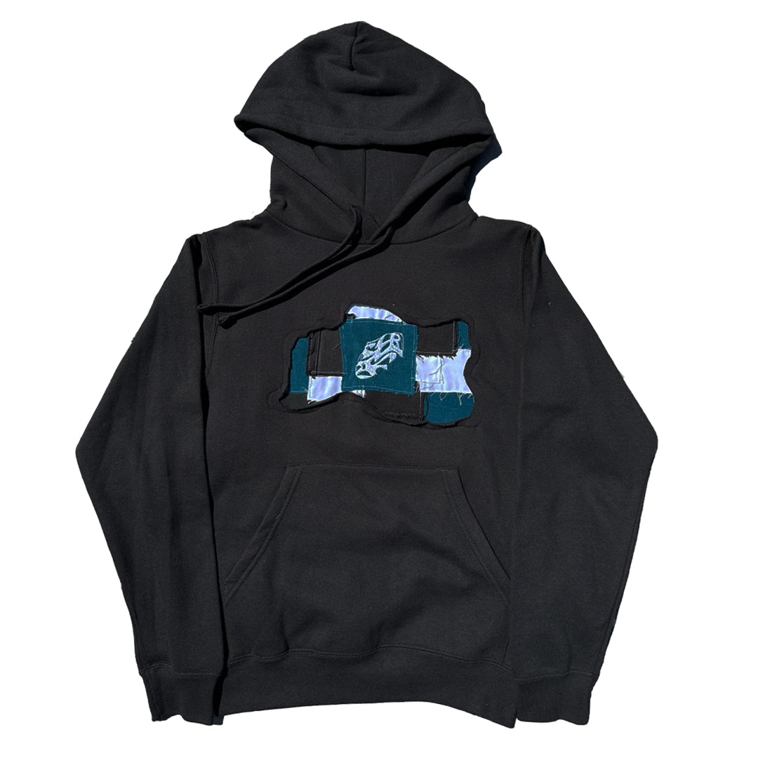 HOODIE UPCYCLING - BLACK