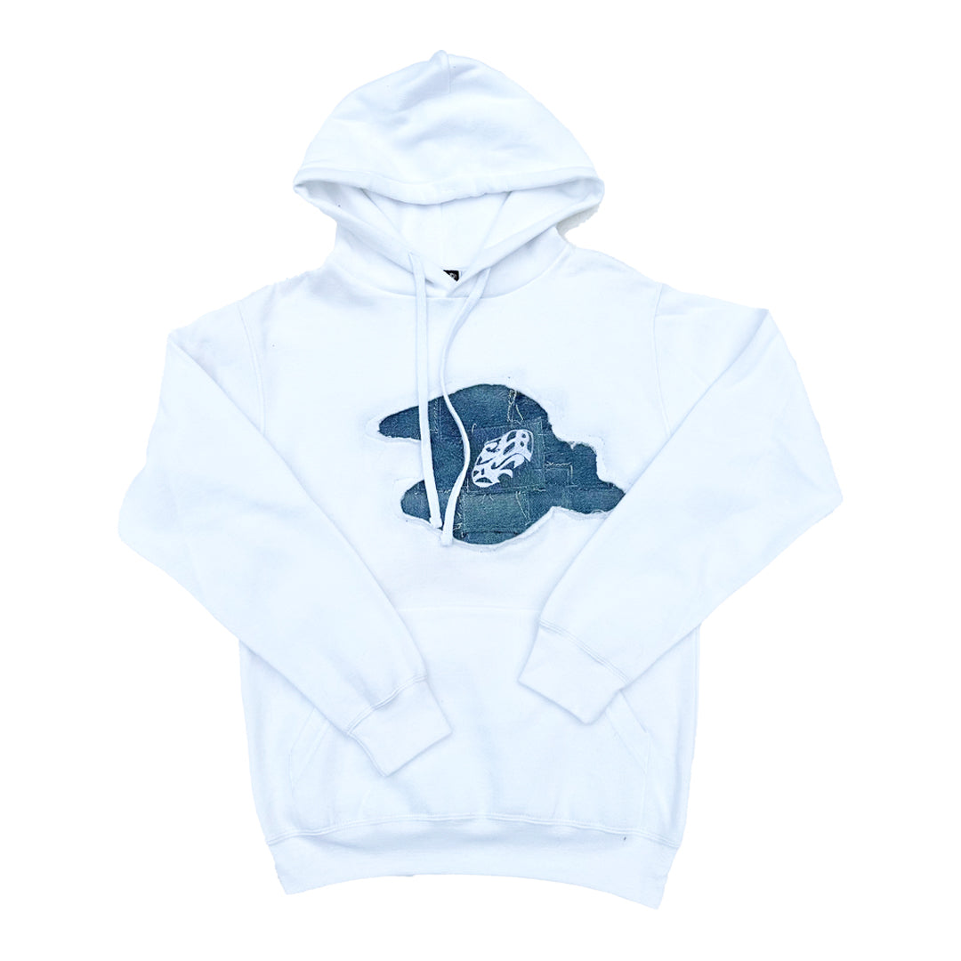 HOODIE UPCYCLING - WHITE