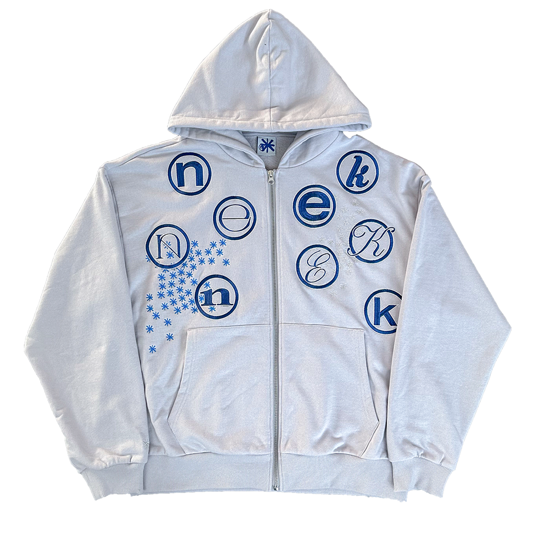 NKTSU ZIP EMBROIDERY GREY